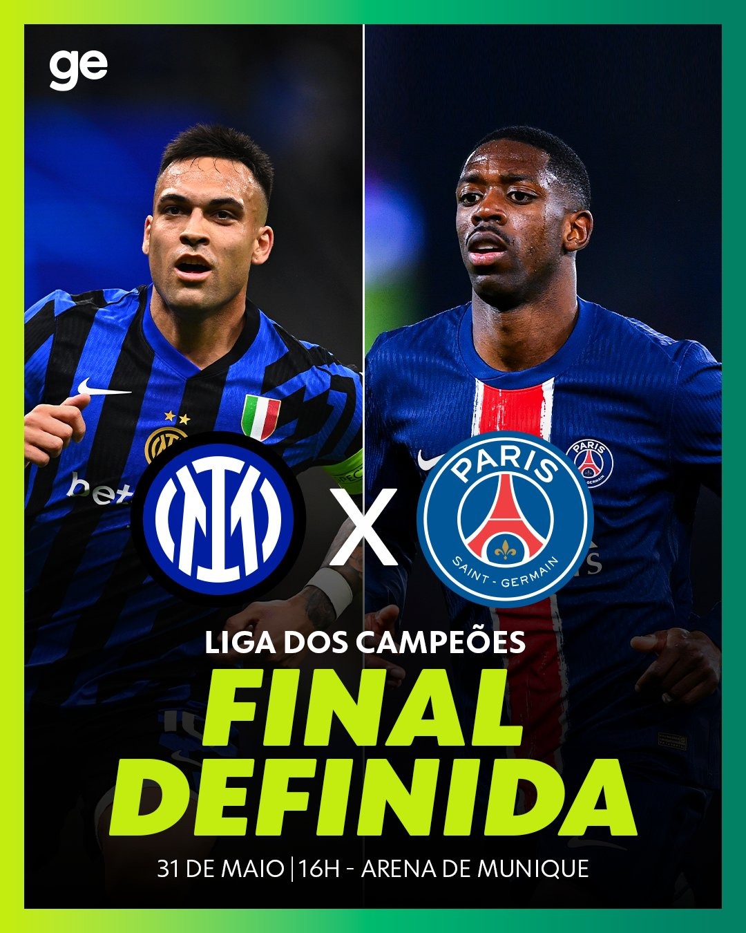 Final da Champions 2025: Inter e PSG duelam por glória inédita em Munique